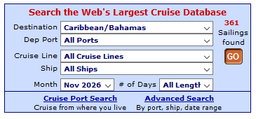 Cruise Search Widget